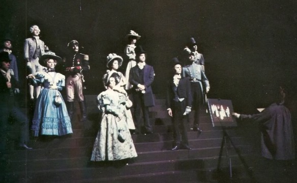 The original 1980 production of Les Misérables in rehearsal