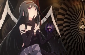 Homura in her demon form and her new Soul Gem.