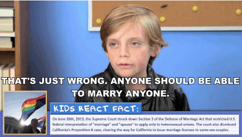 kids react same sex marriage